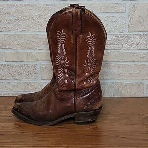 BOULET WESTERN BOOT SOFT LEATHER EMBROIDERED